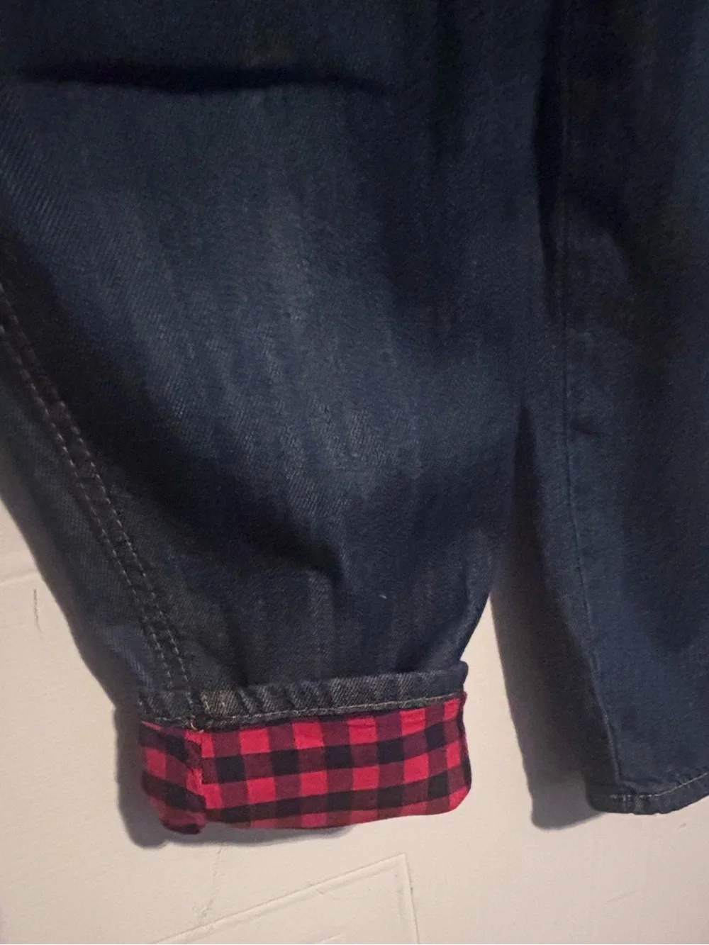 OshKosh B'gosh Dark Blue Denim Overalls with Heart Pocket